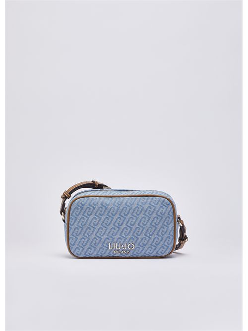 Borsa a tracolla piccola in denim jacquard LIU JO | AA6137T379A/09C45